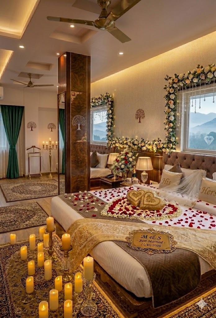 Bridal suite decoration