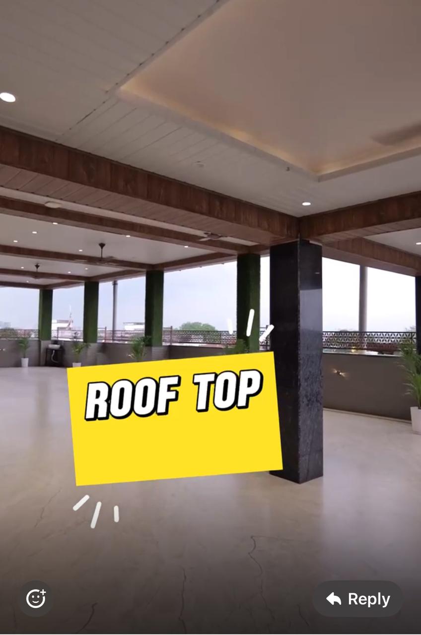 Rooftop wedding venue with city view